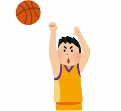 「上手くなる」と全裸でバスケットボール