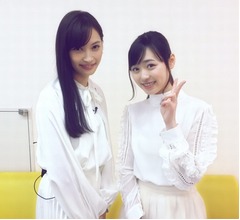 福原遥＆大政絢の姉妹コーデに「天使が2人」
