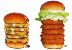 5段タワーバーガーの実物大USB、ロッテリアがプレゼントキャンペーン。