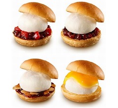 「雪見だいふく」バンズでサンドしたバーガー