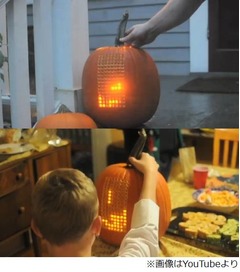 &ldquo;テトリスができる&rdquo;カボチャ、ヘタがコントローラー代わりに。