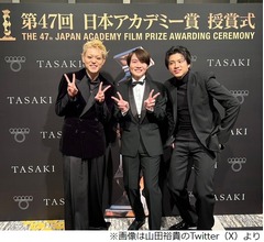 山田裕貴、&ldquo;金髪＆メイク&rdquo;の菅田将暉が「超かっこよくて」