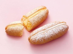 ミスドがふんわりシューエクレ、エンゼルホイップとカスタードホイップ。