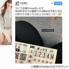 こじはるが780.5倍の馬券的中、万馬券連発の昨年に続き2016年も好調。