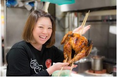 日本初の&ldquo;七面鳥丸やきとり&rdquo;、重量約3.5キロでやきとり約50本分。