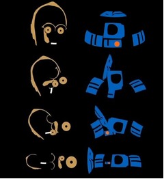 「スター・ウォーズ」人気キャラクターたちをタイポグラフィで再現。