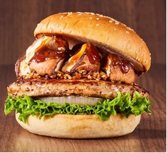 フレッシュネス、肉厚の大ぶり生どんこ1.5個分の&ldquo;椎茸バーガー&rdquo;