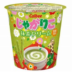じゃがりこ初の&ldquo;スイート系&rdquo;、セブン＆数量限定の「抹茶クリーム」。