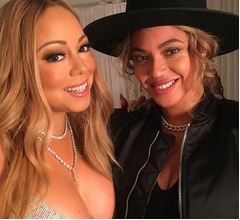 ビヨンセとマライヤの貴重ツーショット自撮り