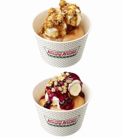 アイス乗せたふわふわドーナツ、クリスピー・クリームが期間限定販売。