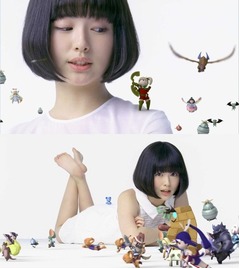 浜辺美波がCMで初の歌声披露、実写「あの花」めんま役で話題の15歳。