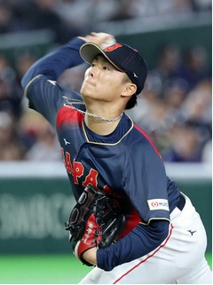 先発の山本　野球