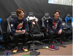 侍ジャパン、高橋宏らが練習＝ＷＢＣ