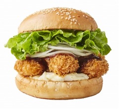 牡蠣フライ挟んだ「オイスターバーガー」