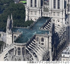 ノートルダム大聖堂、屋根&ldquo;プール化&rdquo;案が話題