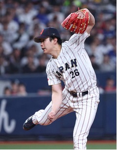 日本代表２番手の種市　野球