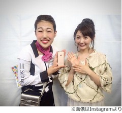 おのののかと横澤夏子がツーショット、顔の大きさが違いすぎると話題。