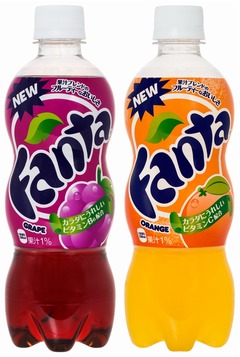 「ファンタ」史上初の果汁入り、定番の味がさらにフルーティーに進化。