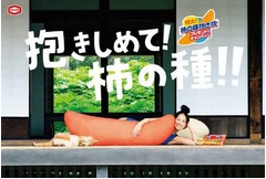 特大サイズの&ldquo;柿の種&rdquo;抱き枕、亀田製菓がプレゼントキャンペーン。
