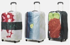 寿司スーツケースカバーに新作、「たこ」「いくら」「さば」の3種類。