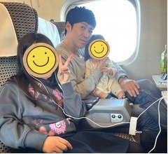 &ldquo;名古屋で生放送&rdquo;の東MAX、&ldquo;大阪で生放送&rdquo;の妻・安めぐみ＆娘たちと新幹線で遭遇