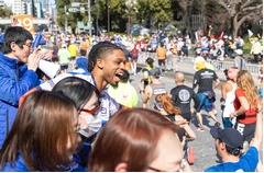 ＮＦＬ選手も応援＝心肺停止乗り越えたハムリン―東京マラソン