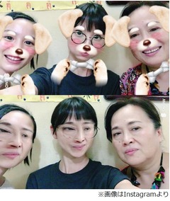 篠田麻里子インスタに能年玲奈の姿、渡辺えり交えた異色3ショット。