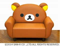 超キュートなリラックマソファ、耳の丸みや腕置きの形などこだわる。