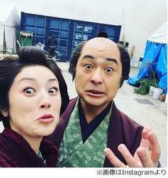 高岡早紀がまさかの&ldquo;変顔&rdquo;、時代劇で共演の松尾スズキと対決。