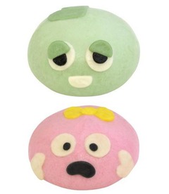 ガチャピン＆ムックの中華まん、ファミリーマートが各50万食限定で。