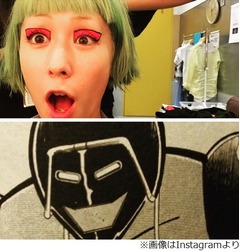 カエラが&ldquo;ウォーズマンメイク&rdquo;披露、写真公開にファン「まさかの」。
