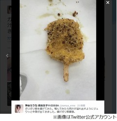 ガリガリ君を揚げるアイドル「ジュワッと中身が」「揚げガリ君最強」。