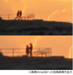 &ldquo;プロポーズの瞬間&rdquo;偶然撮影、風景写真に写った遠くの人影が話題に。