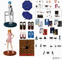 エヴァ20年の名シーン一番くじ、部屋で再現「A.T.フィールド」のれんも。