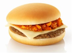 マックにミートソースバーガー、期間限定のスペシャルチーズバーガー。