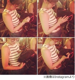 時東ぁみが&ldquo;胸ドン&rdquo;される「ずっと見てるなぁと思ってたら嗅がれた」。