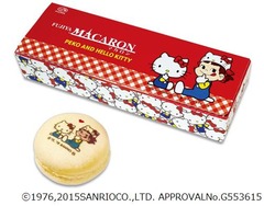 ペコ＆ハローキティのマカロン、関東の不二家洋菓子店で数量限定発売。