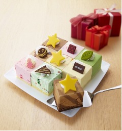 サーティワン&ldquo;四角い&rdquo;アイス、フレーバー9種類のケーキ「CUBE 9」。