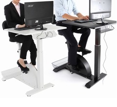 フィットネスバイクと合体した&ldquo;ながら&rdquo;デスク