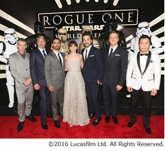 「ローグ・ワン」盛大にワールドプレミア