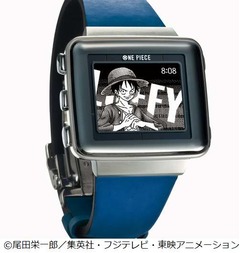 ワンピの名シーン浮かぶ腕時計、麦わらの一味など48種類の画像が登場。