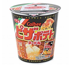 「カルビーピザポテト」カップめんに、ローソン先行