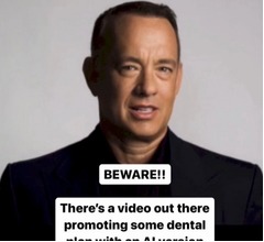 トム・ハンクス、無許可の&ldquo;AIトム・ハンクス&rdquo;登場CMに警告