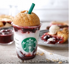 スタバ衝撃の新フラペ、&ldquo;ドーム&rdquo;崩して飲む