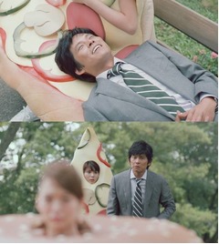 ピザ子とバガ子に揺れる織田、「ペプシスペシャル」CMでコミカル演技。