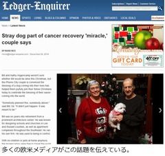 余命宣告の男性にXmasの奇跡、拾ってきた野良犬との日々で体調好転。