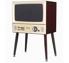 1970年代のブラウン管テレビ風20型液晶テレビ