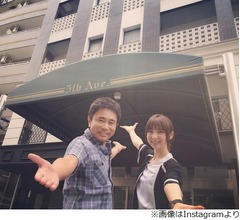 篠田麻里子、ニューヨークで綾部にばったり