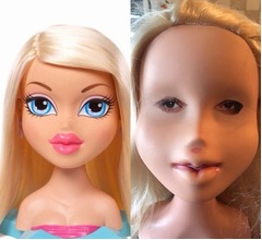 おもちゃの人形の&ldquo;すっぴん&rdquo;に反響