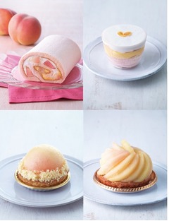 キハチに桃の期間限定メニュー、「トライフルロール」など4種類。